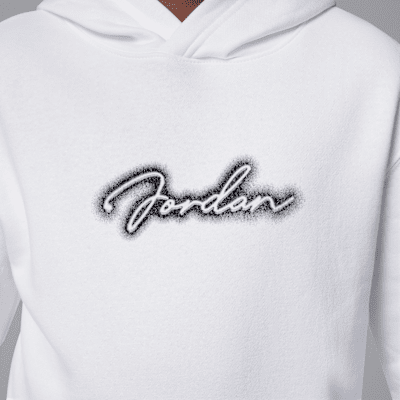 Sudadera con gorro sin cierre de tejido Fleece para niños talla grande Jordan MVP