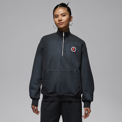 조던 플라이트 클럽 여성 플리스 쿼터집 풀오버