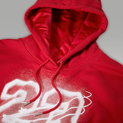 Sudadera con gorro con forro de satén corta para mujer Jordan Flight Fleece