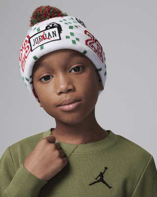 Детские  Jordan Cuffed Pom Beanie Little Kids Hat