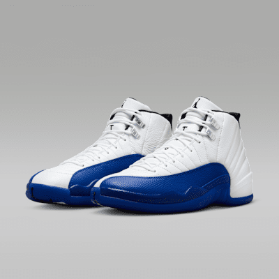 Air Jordan 12 Retro "White & Game Royal" Men's Shoes