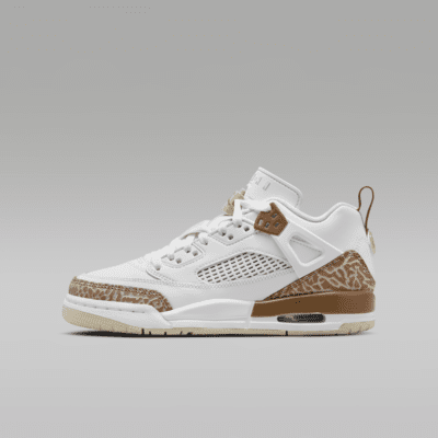 Nike Jordan Spizike Low sneaker Wit/Archaeo Brown/Light Bone/Pink Oxford