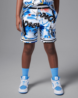 Детские шорты Jordan Dri-FIT Big Kids' MJ Printed Sport Diamond Shorts