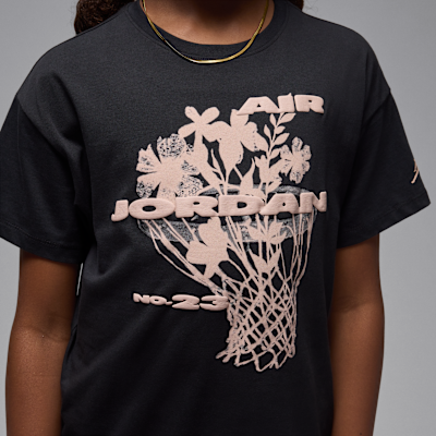 Jordan Big Kids' 23 Flowers T-Shirt