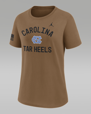 Женская футболка North Carolina 2026 Military Appreciation Jordan Brand Dri-FIT College