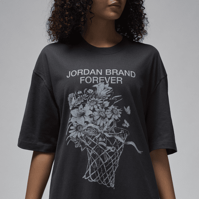 T-shirt folgada com grafismo Jordan para mulher