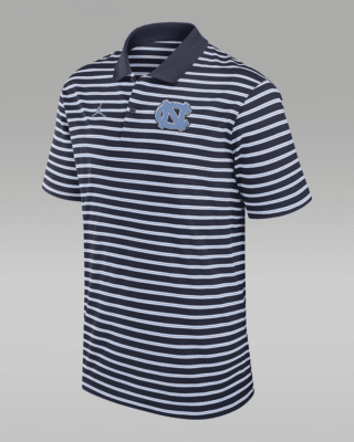 Мужские  North Carolina Tar Heels Primetime Victory Striped Jordan Dri-FIT College Polo