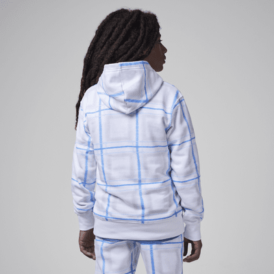 Sudadera con gorro sin cierre de tejido Fleece para días festivos para niños talla grande Jordan Brooklyn Essentials