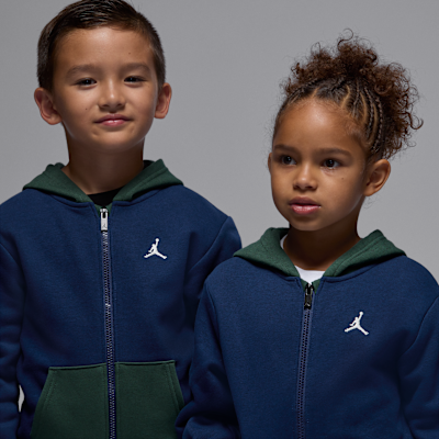 Completo in due pezzi con felpa con cappuccio e zip a tutta lunghezza Jordan Brooklyn Fleece – Bambino/a