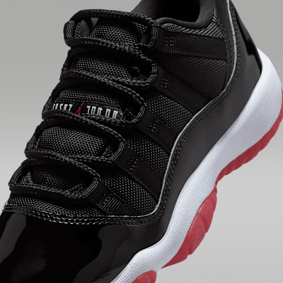 Tenis para niños grandes Air Jordan 11 Retro Low "Bred"