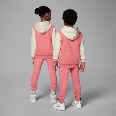 Conjunto de 2 piezas de sudadera con gorro para niños talla pequeña Jordan MJ Brooklyn Fleece