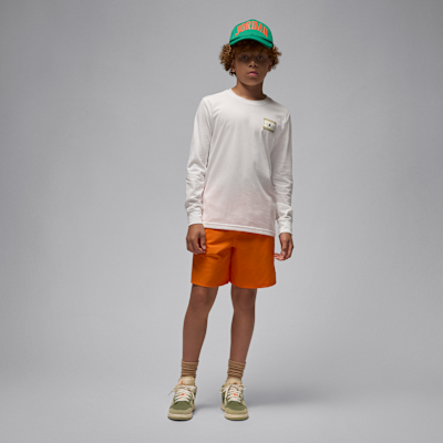 Playera de manga larga Label Air Jordan para niños talla grande