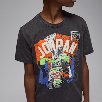 Jordan Big Kids' Throwback Slam T-Shirt