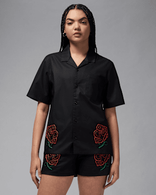 Женские шорты Jordan Short-Sleeve Woven Top