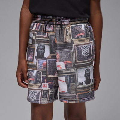 Jordan Big Kids' Brooklyn Printed Fleece Shorts