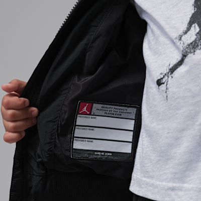 조던 리틀키즈 셔닐 후드 봄버 재킷