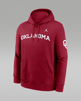 Мужское худи Oklahoma Sideline Club Nike Jordan Brand Pullover Hoodie