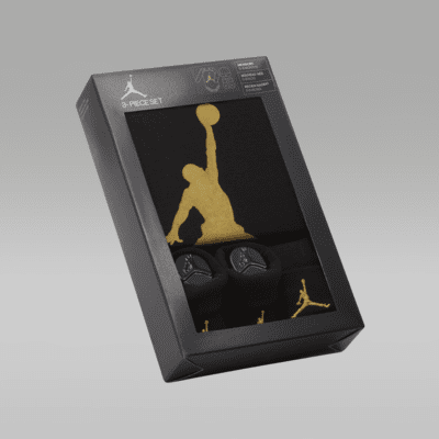 Conjunto de 3 peças Jordan para bebé (0-12 M)
