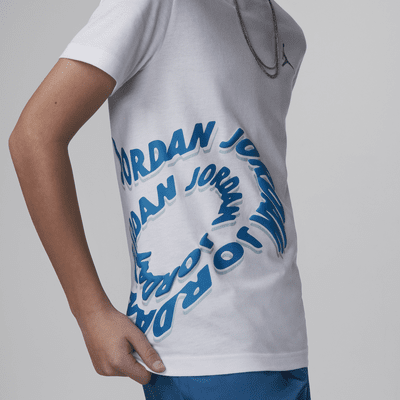 Jordan Warped Galaxy Big Kids' Graphic T-Shirt