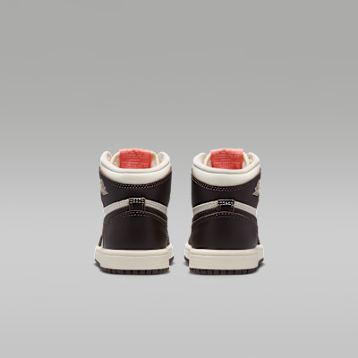 Jordan 1 Retro High OG "Baroque Brown and Sail" Little Kids' Shoes