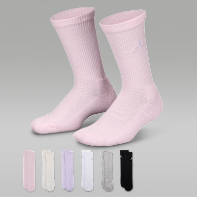 Jordan Everyday Essentials Big Kids' Crew Socks (6 Pairs)
