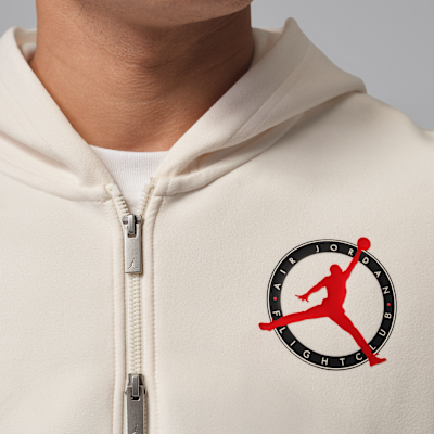 Jordan Flight Club Fleece Tam Boy Fermuarlı Örgü Erkek Sweatshirt'ü