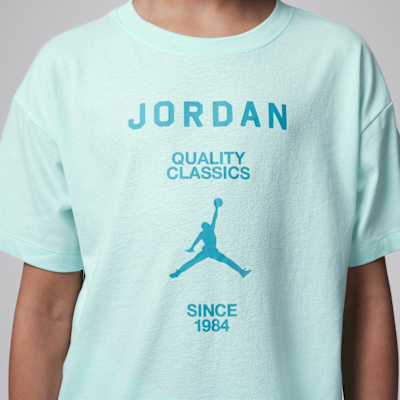 T-shirt med tryck Jordan för ungdom