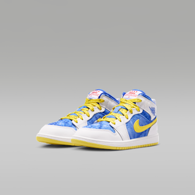 Jordan 1 Mid Sneaker School Little Kids' Shoes