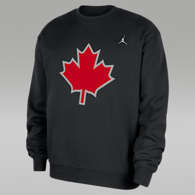 Toronto Raptors Statement Essentials Men's Jordan NBA Fleece Crew-Neck Sweatshirt