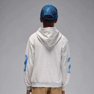 Sudadera con gorro sin cierre de tejido Fleece Jumpman para niños talla grande Jordan MVP