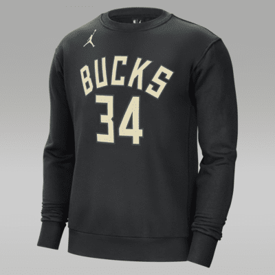 Milwaukee Bucks Courtside Statement Edition Men's Jordan NBA Fleece Sweatshirt