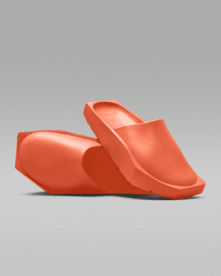 Orange jordan slides online