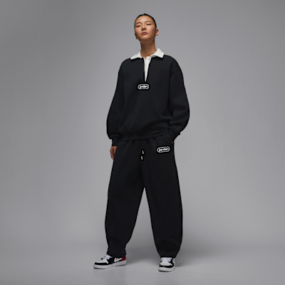 조던 플라이트 플리스 여성 배기 팬츠