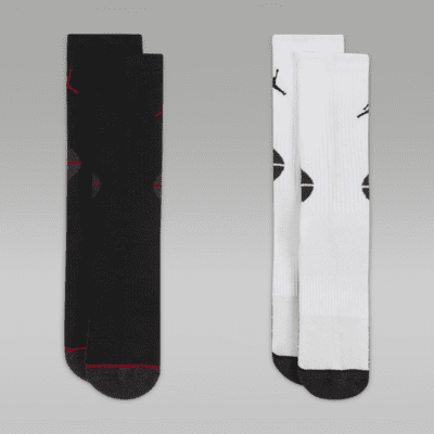 Jordan Dri-FIT Crew Socks (2-Pack) Big Kids' Socks