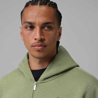 Jordan Brooklyn Tam Boy Fermuarlı Bol Kesimli Fleece Erkek Sweatshirt'ü görsel 3