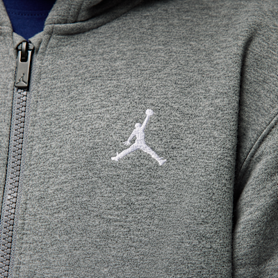 Sudadera con gorro de cierre completo para niños talla grande Jordan Brooklyn Fleece