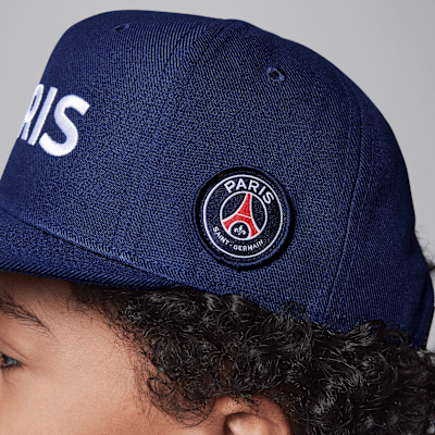 Gorra de visera plana para niños talla grande Jordan Paris Saint-Germain