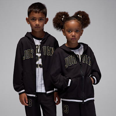 Jordan francia frottír anyagú, hosszú cipzáras, háromrészes dzsörzészett kisgyerekeknek