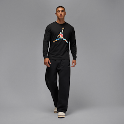 Jordan Flight herenshirt met lange mouwen en ronde hals