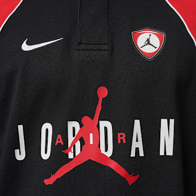 조던 플라이트 남성 긴팔 폴로 저지