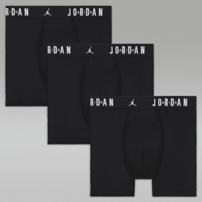 Nike Jordan Flight Dri-FIT Big Kids' Boxer Briefs (3-Pack). Nike