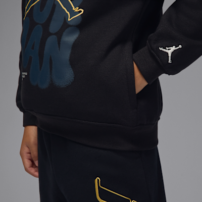 Sudadera con gorro sin cierre 23 Throw It Up para niños talla pequeña Jordan