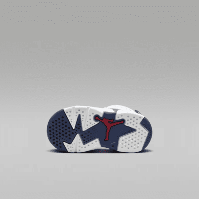 Jordan 6 Retro "White and Midnight Navy" Baby/Toddler Shoes