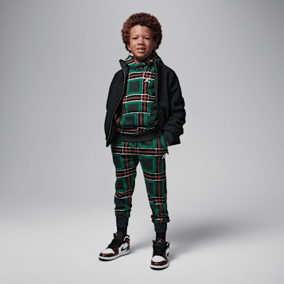 Pants de tejido Fleece para días festivos para niños talla pequeña Jordan Brooklyn Essentials