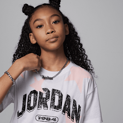 Jordan Big Kids' Six Flowers T-Shirt