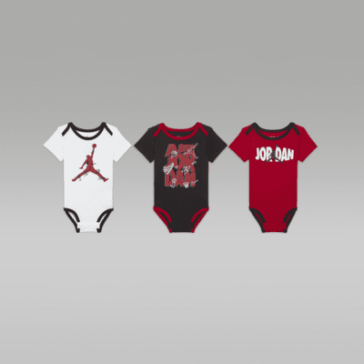 Jordan Playground Bodysuit 3-Pack Set Baby (3–6M) Set. Nike LU