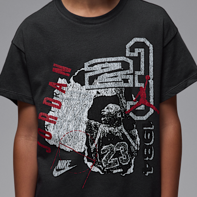 Playera '84 Scrapbook para niños talla grande Jordan