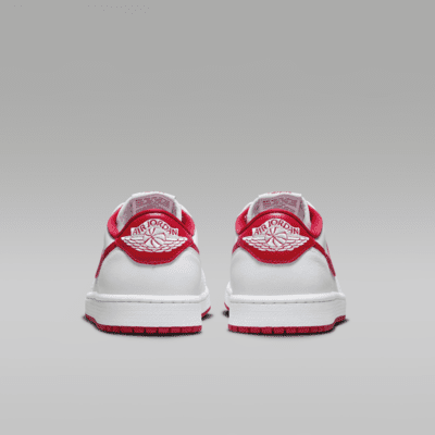 Air Jordan 1 Low OG 'White/Red' Men's Shoes