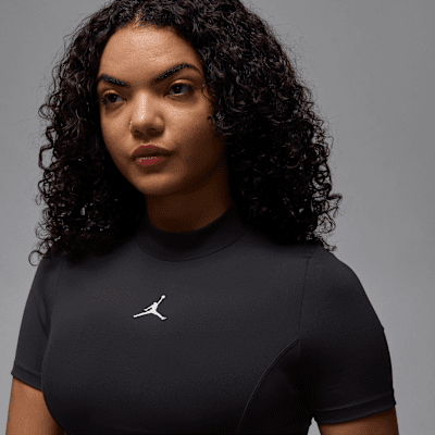 Playera de manga corta de tejido Knit cropped para mujer Jordan
