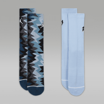 Jordan MJ Flight Crew Socks (2 Pairs) Little Kids Socks